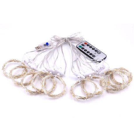 Litehouse USB Warm White Copper Curtain Fairy String Light - 3 x 3m Buy Online in Zimbabwe thedailysale.shop