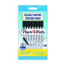 Load image into Gallery viewer, PAPER MATE 045 Capped Ball Pen - Black 8&#39;s
