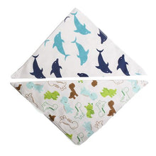 Load image into Gallery viewer, All Heart 2 Pack Baby Bib Clothes With Dolphins and Dinosaur Prints
