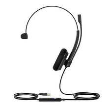 Load image into Gallery viewer, Yealink UH34-LITE single earpiece USB headset with foam ear cushions
