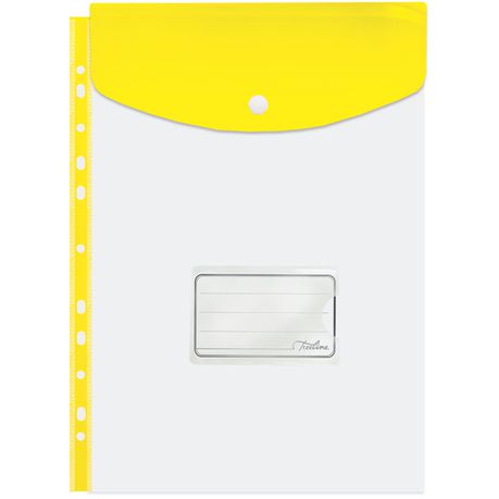 Treeline Filing Carry Folder A4 Yellow - Pack of 5