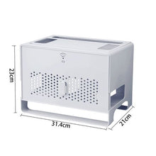 Load image into Gallery viewer, 2 Tier WiFi Router/Extension Cord/Cable Plug Storage Box/Organizer
