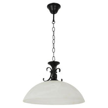 Load image into Gallery viewer, Zebbies Lighting - Soho - Matt Black Chandelier with Alabaster Glass
