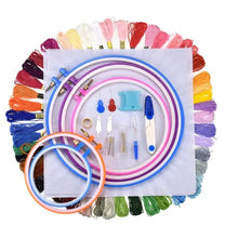 Load image into Gallery viewer, Sewing Needlework Embroidery Cross Stitch Set 50 Colours Plastic
