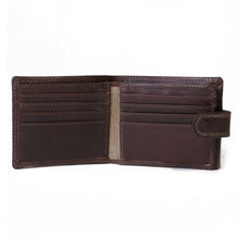 Load image into Gallery viewer, NUVO - AW117 Genuine Leather Brown bi Fold Wallet
