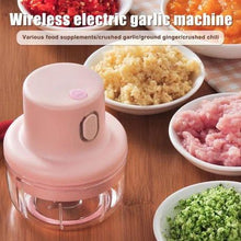 Load image into Gallery viewer, Portable Wireless Rechargeable Electric Grinder &amp; Garlic Crusher - 250ml
