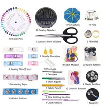 Load image into Gallery viewer, Sewing Supplies Kit with Needle and Thread Spool 200pc (200m Threads)
