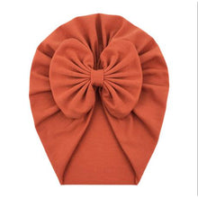 Load image into Gallery viewer, Baby Girl Turban - Burgandy &amp; Rust
