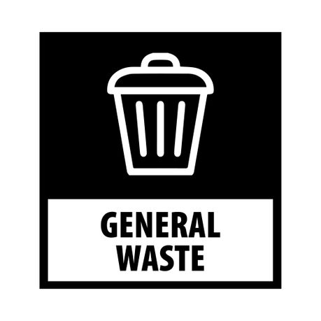 Recycle Bin Decal General Waste