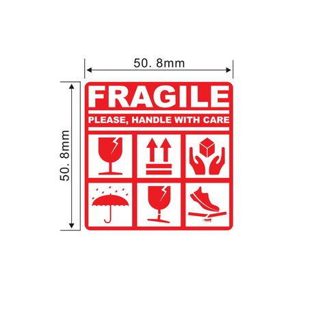 Fragile Packing Sticky Labels / Stickers 1000 Labels Buy Online in Zimbabwe thedailysale.shop