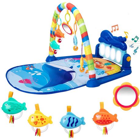 Baby Play Mat, Activity Gym, Play Piano, Music & Lights, Tummy Time Buy Online in Zimbabwe thedailysale.shop