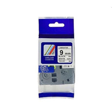 Load image into Gallery viewer, FTG TZ-221 Brother Label Tape Cartridge-Laminated (9mmx 8m) Black On White
