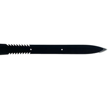 Load image into Gallery viewer, Sharpened Fantasy Black Sword Stainless Steel Jagged Blade + Daggers -69 cm
