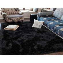 Load image into Gallery viewer, Black Fluffy Carpet
