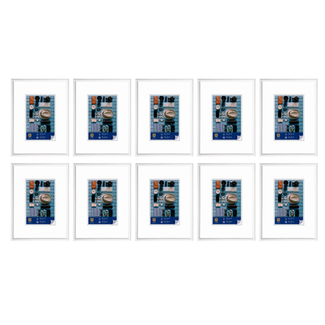 Napoli Certificate Size Frame Picture Size 21x29.7cm- 10 Pack White