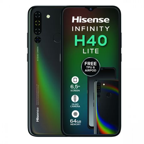 Hisense Infinity H40 Lite 64GB Dual Sim - Black Buy Online in Zimbabwe thedailysale.shop