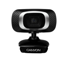 Load image into Gallery viewer, Canyon Black Webcam HD 720p with Microphone and Video Recording
