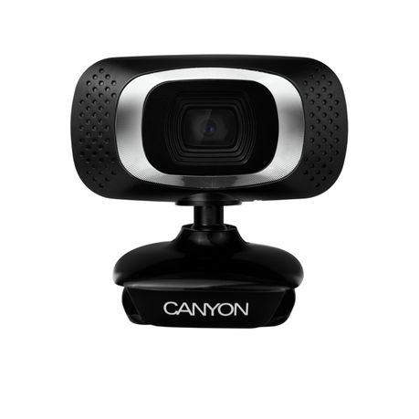 Canyon Black Webcam HD 720p with Microphone and Video Recording