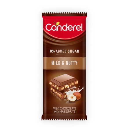 Canderel Chocolate Slab - Milk & Nutty - 100g Buy Online in Zimbabwe thedailysale.shop