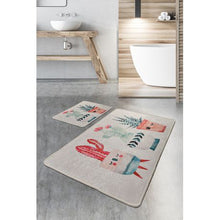 Load image into Gallery viewer, 2 Piece Non-Slip Happy Cactus Bathroom Mats Set
