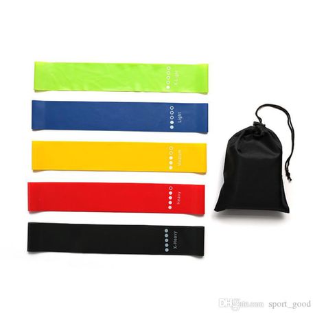 Syngery360 Resistance Bands - Resistance Loop Bands - Set of 5 with Pouch Buy Online in Zimbabwe thedailysale.shop