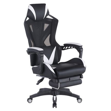 Maverick Gaming Chair - Black & White Buy Online in Zimbabwe thedailysale.shop