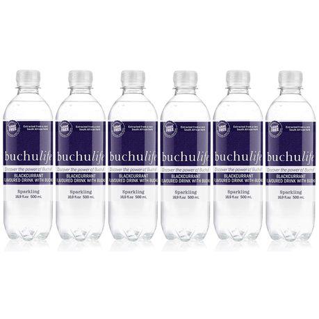 Buchulife Sparkling Herbal Water - Buchu & Blackcurrant - 6 Pack Buy Online in Zimbabwe thedailysale.shop