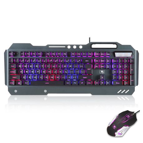 Olive Tree - Ergonomic Wired Mechanical Feel Backlit Gaming Keyboard Mouse