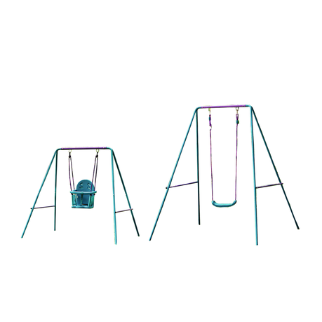 Steel Swing Set – with adjustable heights and 2 seats Buy Online in Zimbabwe thedailysale.shop