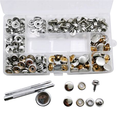 Craft DIY Leather Rivets Kit Double Cap Brass set