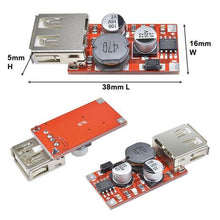 Load image into Gallery viewer, 9V_12V_24V to USB 5V 3A DC-DC Step Down Converter 15W
