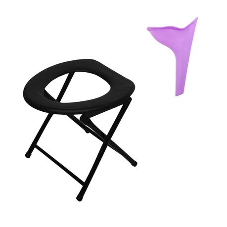 Camping Toilet Chair Portable and Urinating Funnel Buy Online in Zimbabwe thedailysale.shop