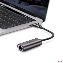 Load image into Gallery viewer, Uni USB C to Ethernet Adapter, Thunderbolt 3 Gigabit Network LAN Adapter
