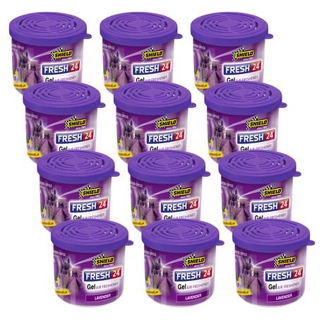 Shield - Fresh 24 Gel Air Freshener 80 G - Lavender - 12 Pack Buy Online in Zimbabwe thedailysale.shop