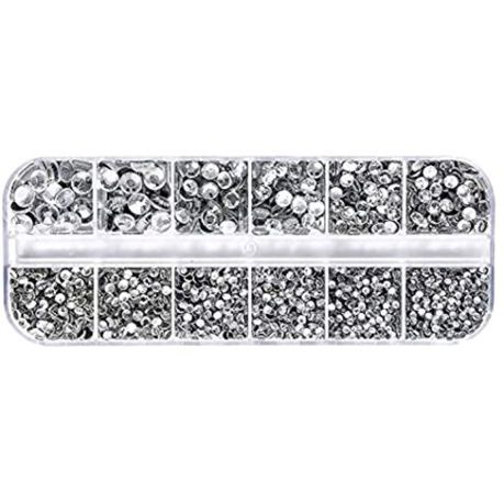 Rhinestone Crystal Clear Hot Fix Variety Pack (2088 stones) Buy Online in Zimbabwe thedailysale.shop