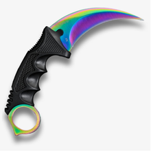 Load image into Gallery viewer, GG Rainbow Karambit Tiger Claw Tactical Knife
