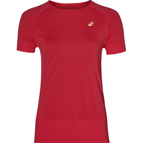 Asics WOMEN SEAMLESS SS TEXTURE Running/Training Top - Red Buy Online in Zimbabwe thedailysale.shop