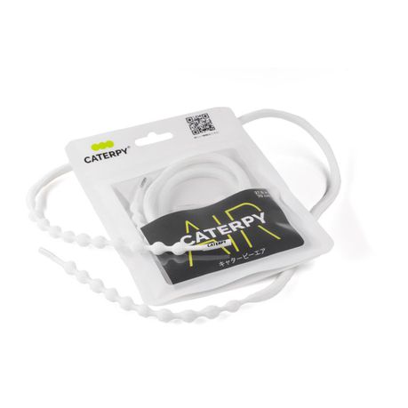 Caterpy Air Laces -Silky White