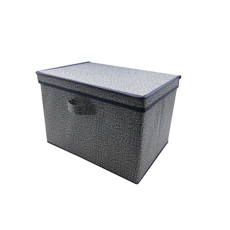 Decor Storage Medium Storage Box With Cover - Denim