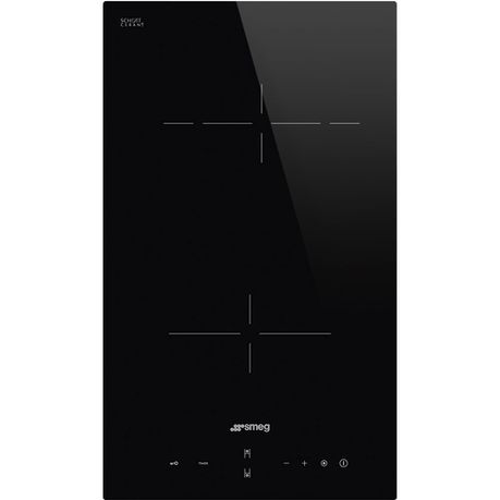 Smeg - 30cm Black Glass Ceramic Hob with Straight Edge SE232TD