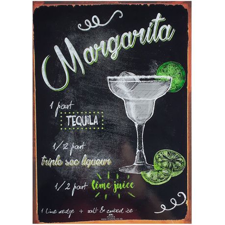 Vintage Metal Tin Signs - Margarita - Pub Decorative Metal Plates Buy Online in Zimbabwe thedailysale.shop