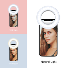 Load image into Gallery viewer, LED selfie ring light 40 LED - 3 modes
