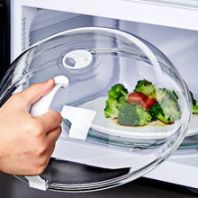 Load image into Gallery viewer, Kitchen Microwave Food Anti-Sputtering Cover With Handle
