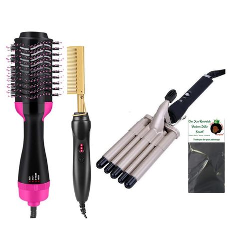 Styling Kit- Volumizer, Hot Comb, 5 Barrel Plus Hair Crown Empire Bonnet Buy Online in Zimbabwe thedailysale.shop