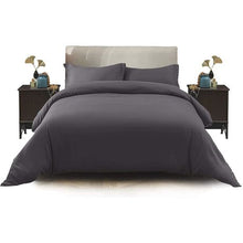 Load image into Gallery viewer, Wrinkle-Resistant Luxury Hotel Duvet Cover Set Double - Dark Grey
