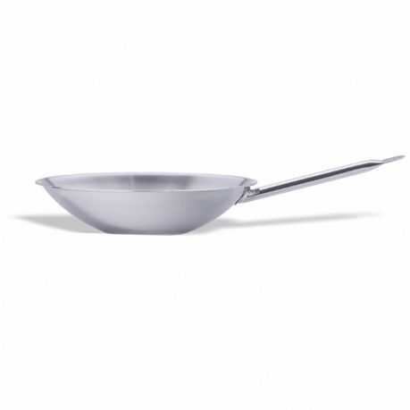 Pujadas Stainless Steel Flat Bottom Wok - 360mm