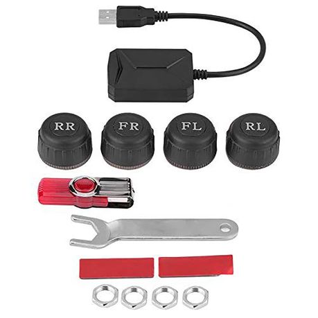 USB Tire Pressure Monitor, 0-8 Bar Car External TPMS for Android Car Radio Buy Online in Zimbabwe thedailysale.shop