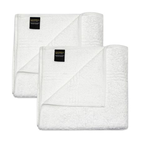 Glodina Marathon 550gsm White Snag Proof Bath Towels (Set of 2) Buy Online in Zimbabwe thedailysale.shop