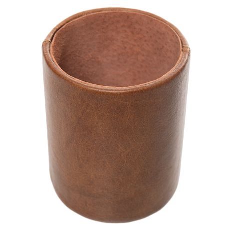 Kurgan Kenani Leather Stationary cup holder Tan