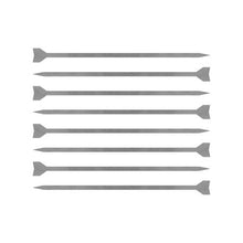 Load image into Gallery viewer, Tau Stainless Steel Flat Skewers - Medium Set of 8
